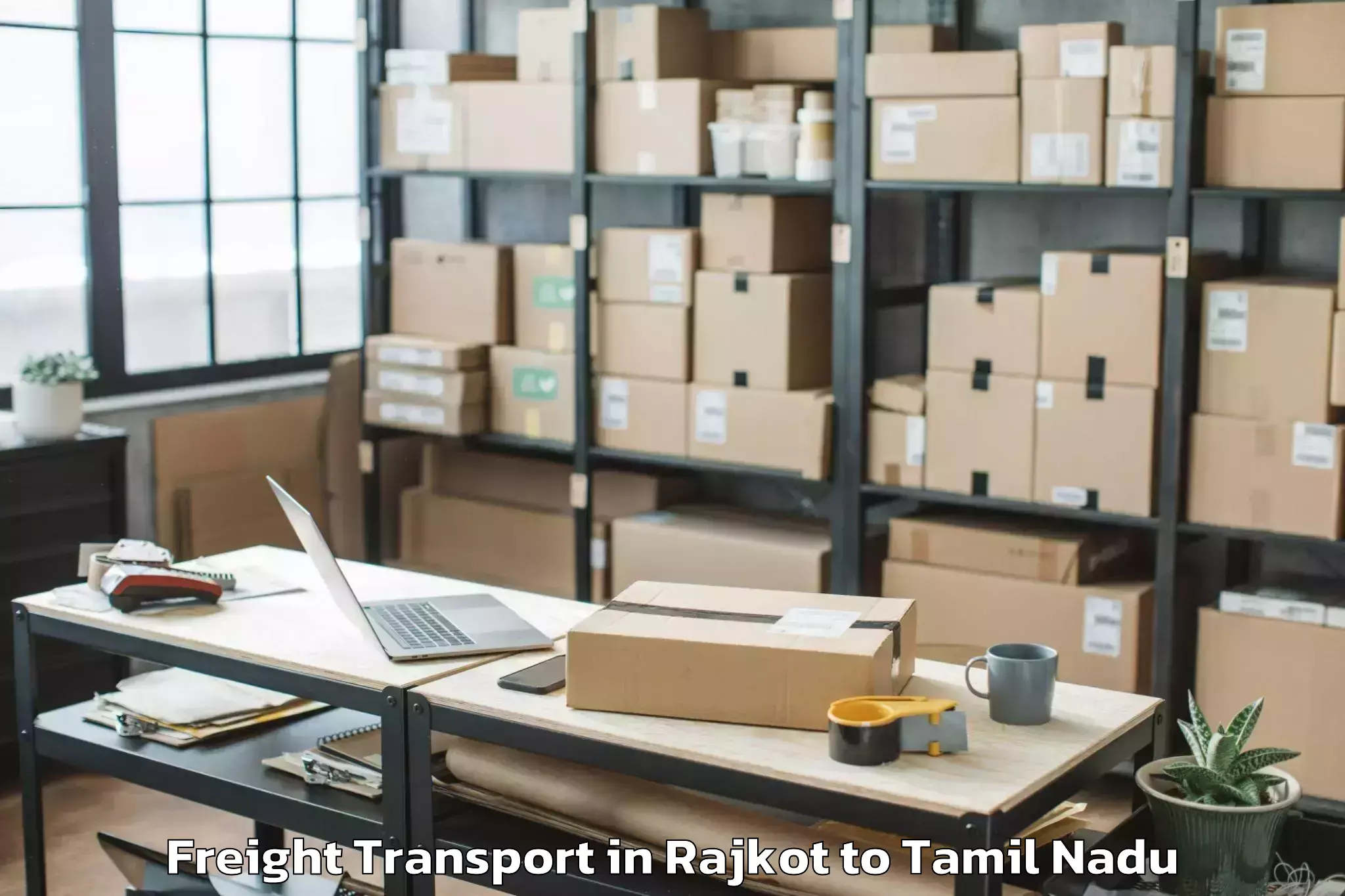 Professional Rajkot to Tirupur Freight Transport